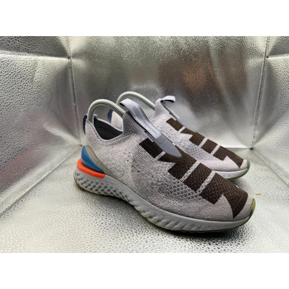 Size 5.5Y Nike Epic Phantom React Flyknit Indigo Fog Kids‎ Sneakers CJ7202-400